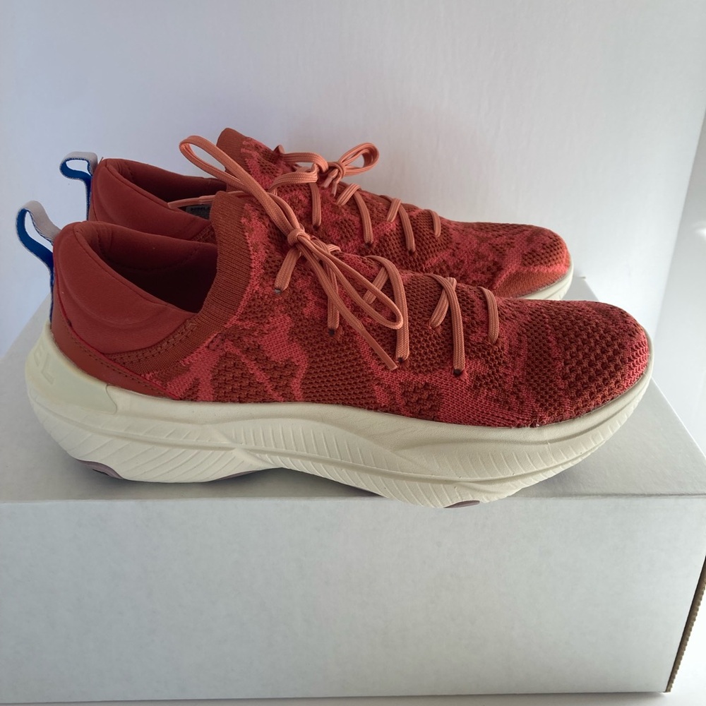 Sorel Explorer Blitz Stride Lace Sneaker in Warp Red, Chalk